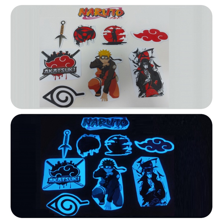 Adesivos Brilha No Escuro- Naruto- Akatsuki (kit R