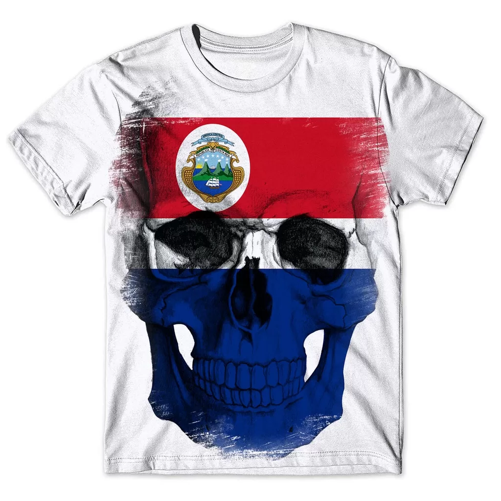 Camisa Camiseta Masculina Caveira Costa Rica  2