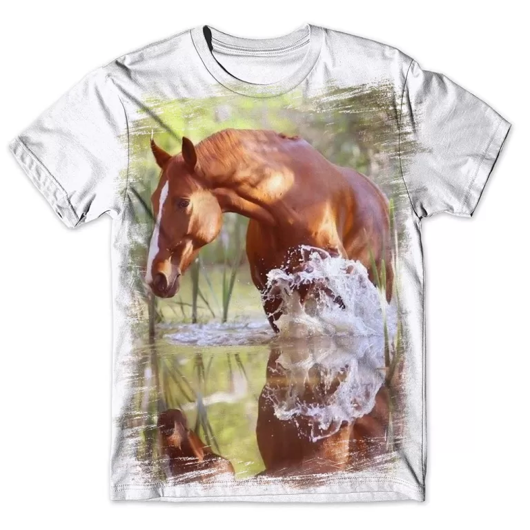 Camisa Camiseta Masculina Cavalo 21