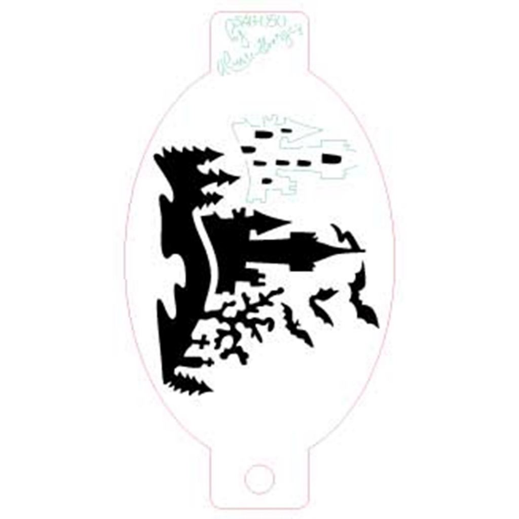 Stencil Castelo de Bruxa