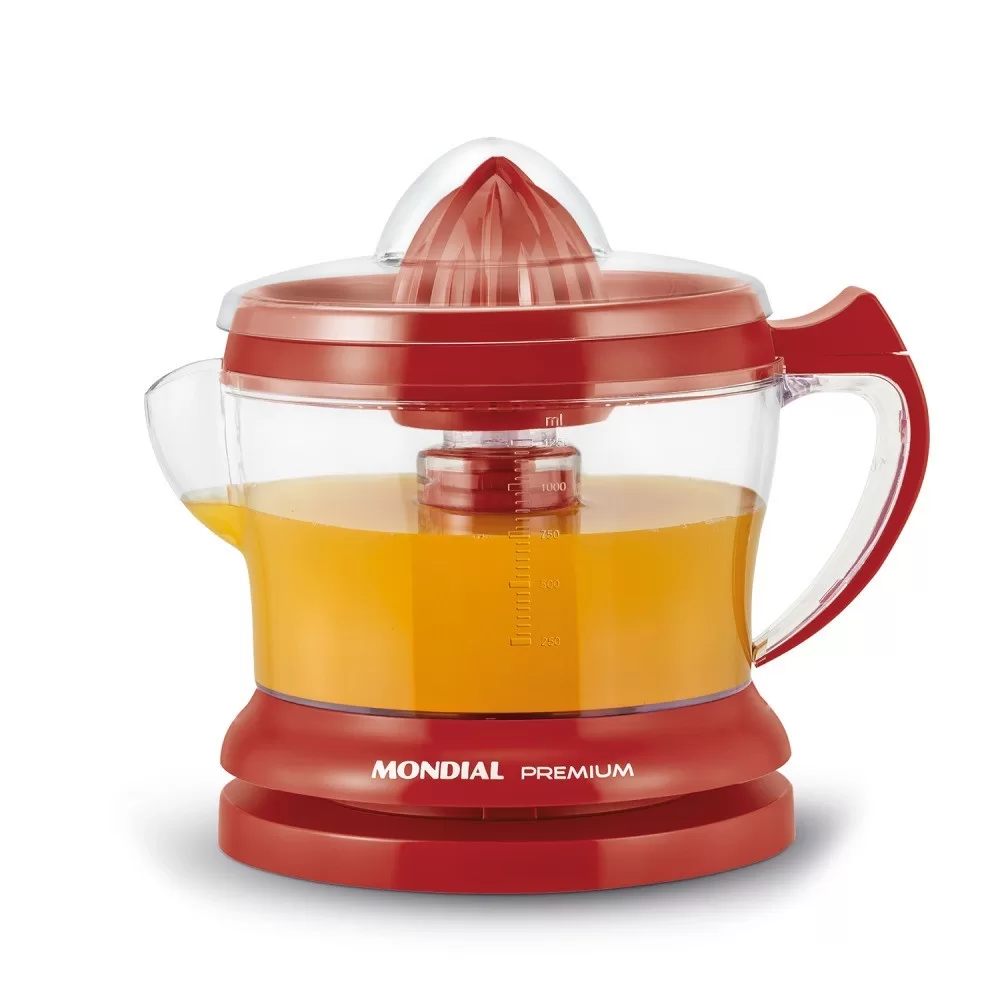 Espremedor de frutas 1,25L com cone extra Premium – E-23 Mondial