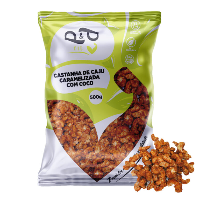Castanha de Caju Caramelizada com Coco 500g –