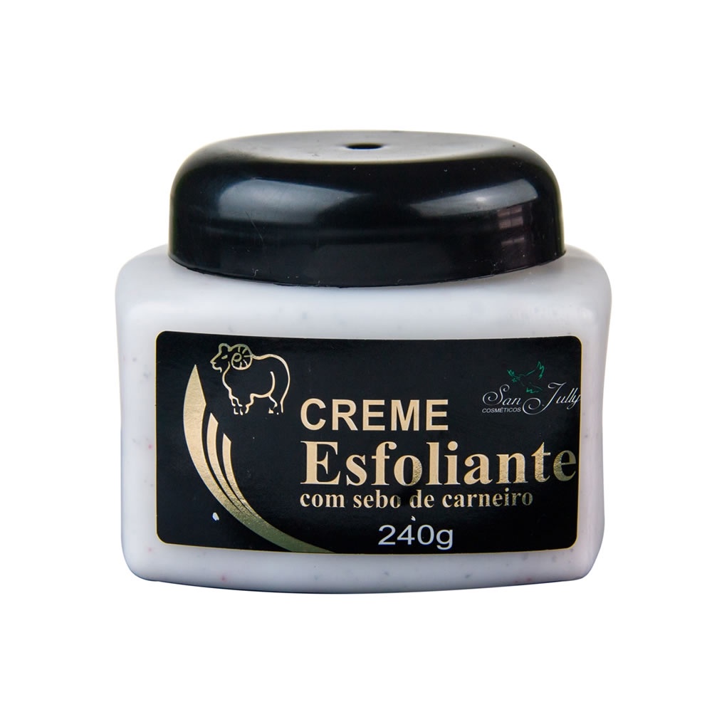 Creme Esfoliante com Sebo de Carneiro 240g – San Jully
