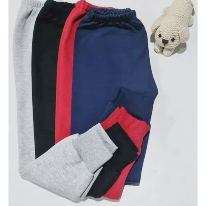 KIT 5 Un Calça Moletom Infantil  1 a 16 anos unis