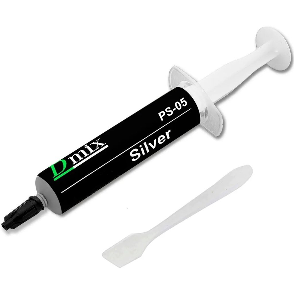 Pasta Térmica Silver Prata 10G C/Seringa Pazinha PS3 PS4 XBOX CPU GPU Processador Placa de video Led