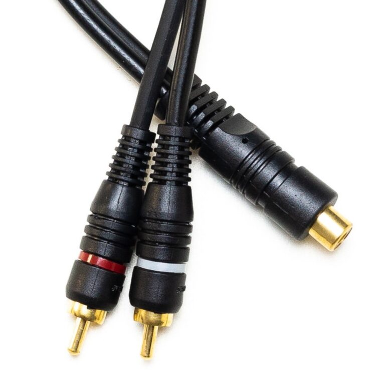 Cabo Y RCA 2 Machos 1 Fêmea Kit com 20 Cabos Inje