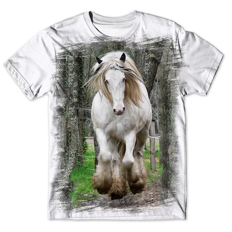 Camisa Camiseta Masculina Cavalo 258