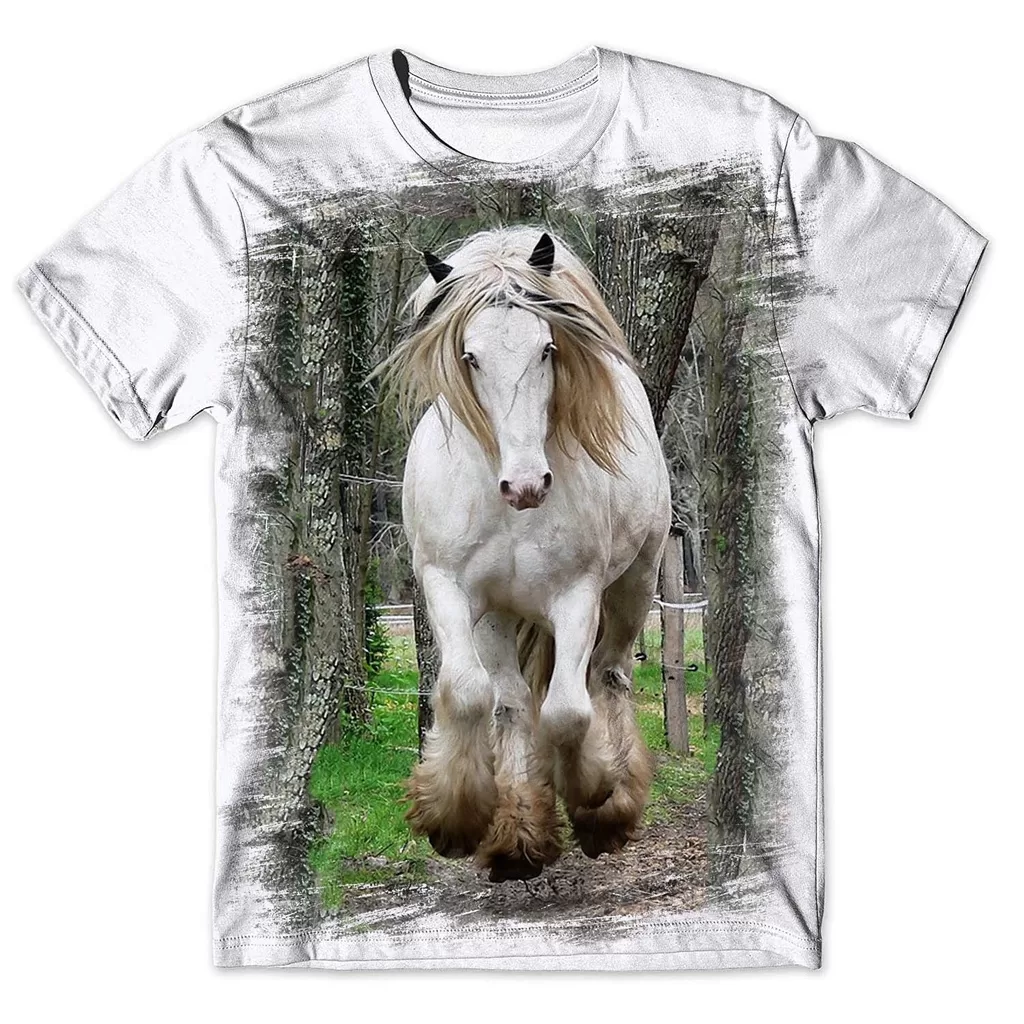 Camisa Camiseta Masculina Cavalo 258