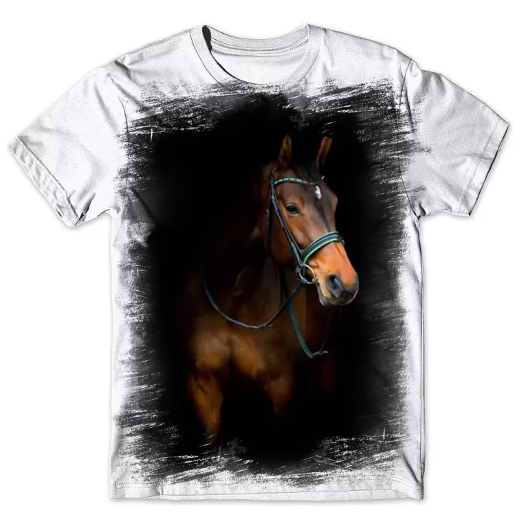 Camisa Camiseta Masculina Cavalo 46