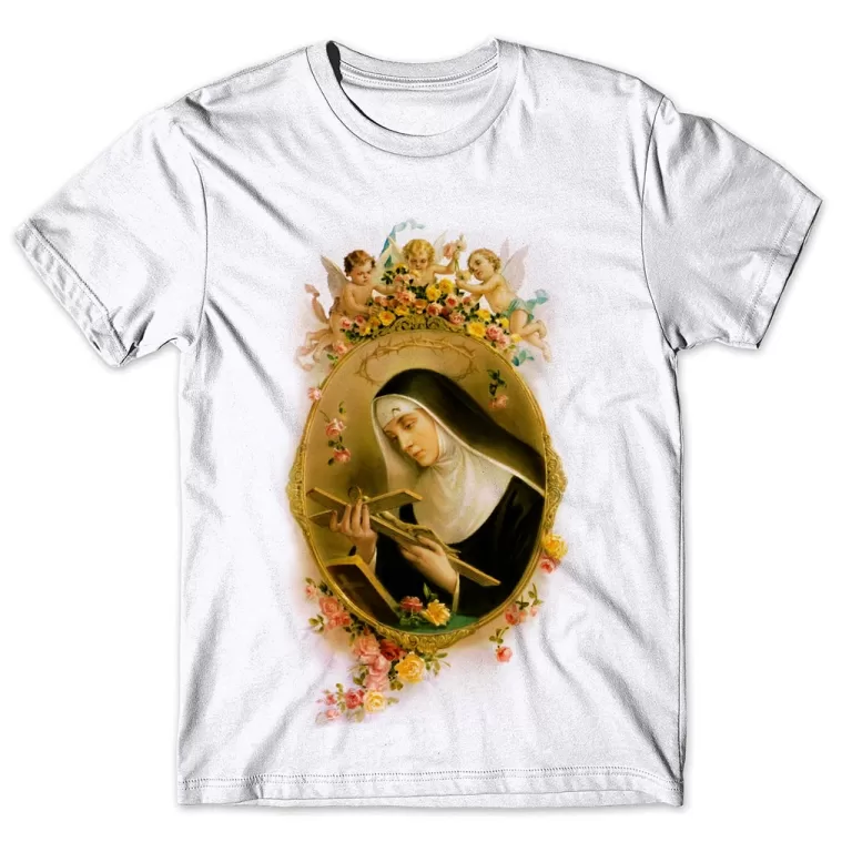 Camisa Camiseta Masculina Católica Santa Rita De 