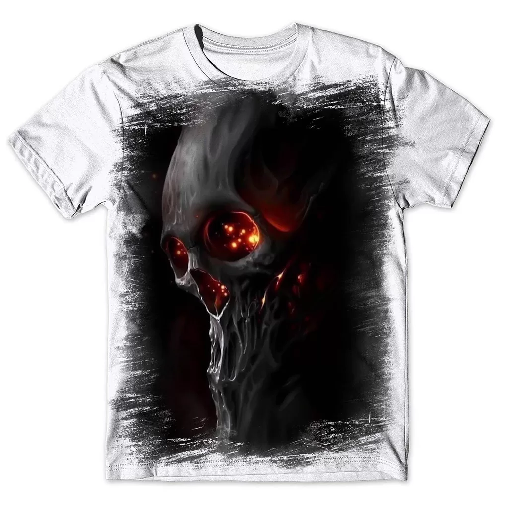 Camisa Camiseta Masculina 3d Caveira 51