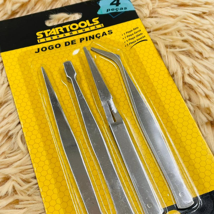 OFERTA  Jogo De Pinças Pinça em Aço para Eletr