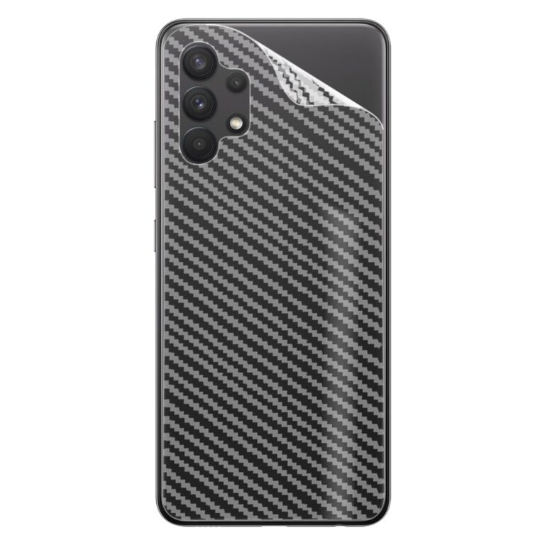 02 Película Fibra Carbono Skin Traseira Galaxy A3