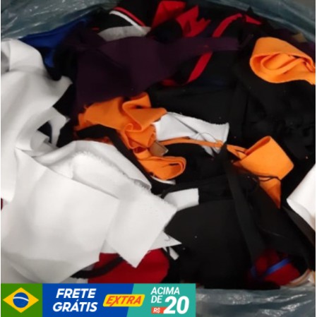 Retalho de Tecidos em sarja cores variadas valor d
