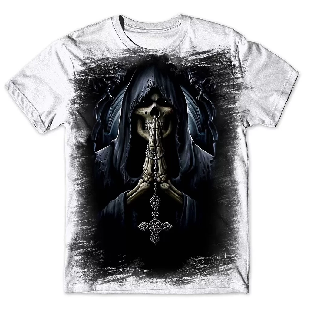Camisa Camiseta Masculina Caveira Morte 1