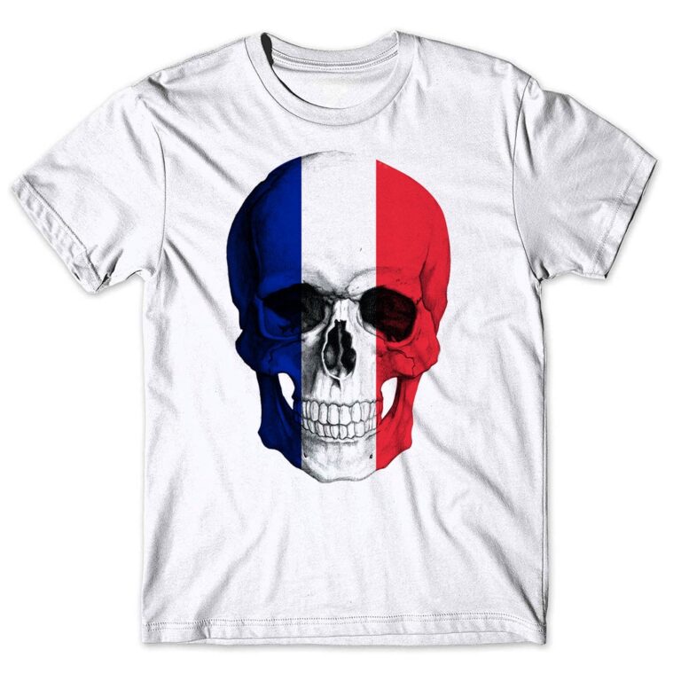 Camisa Camiseta Masculina Caveira França 2