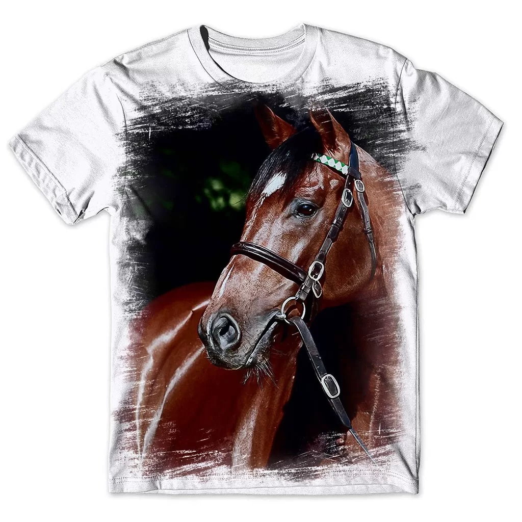 Camisa Camiseta Masculina Cavalo 188
