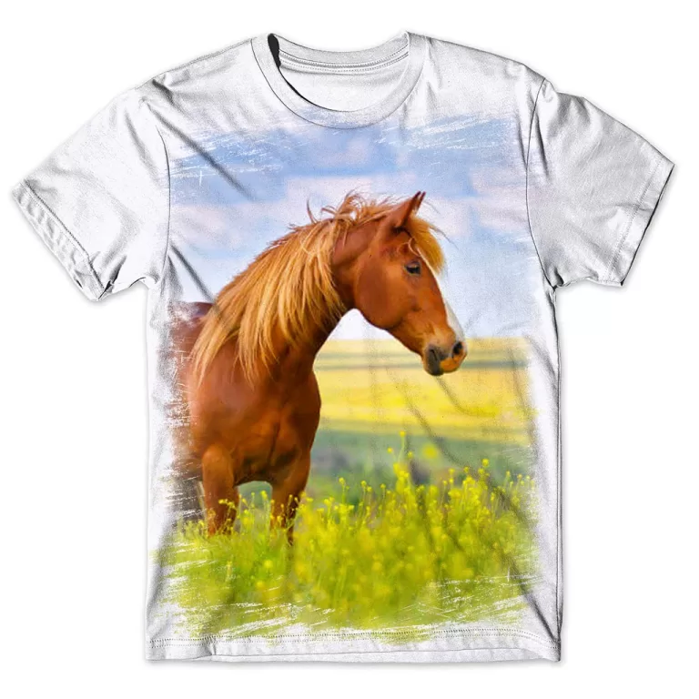 Camisa Camiseta Masculina Cavalo 104