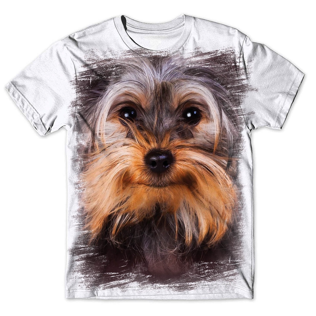 Camisa Camiseta Masculina Cachorro Yorkshire 8