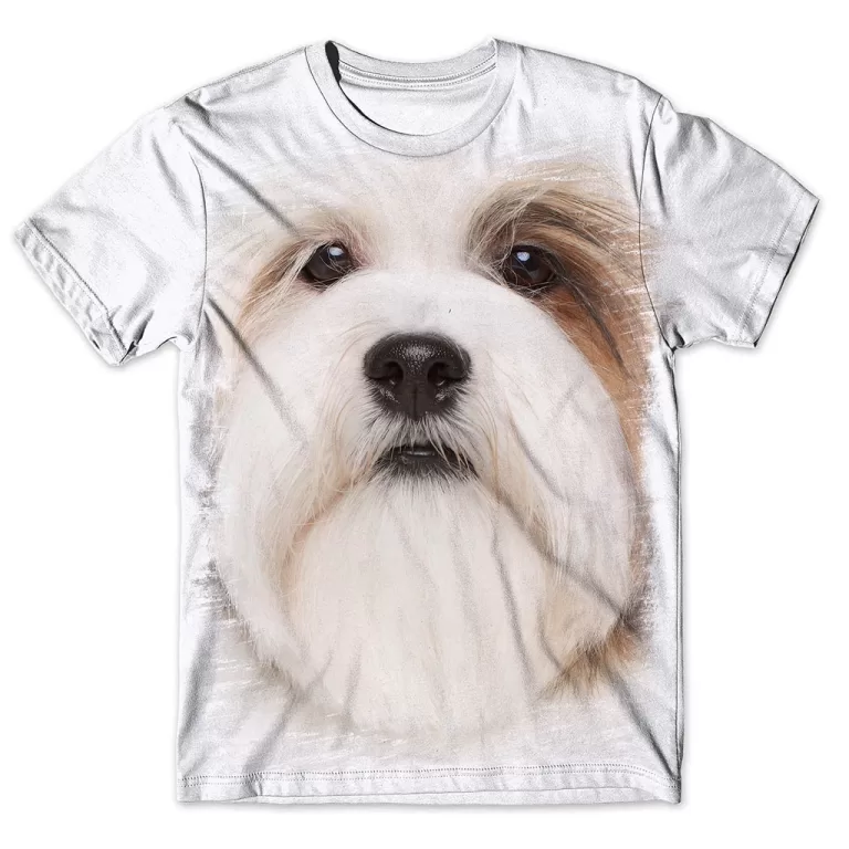 Camisa Camiseta Masculina Cachorro Lhasa Apso