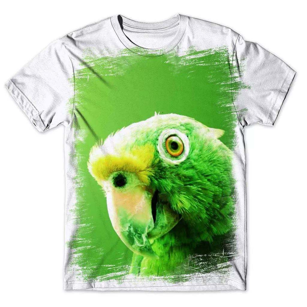 Camisa Camiseta Masculina Ave Passaro Papagaio 6