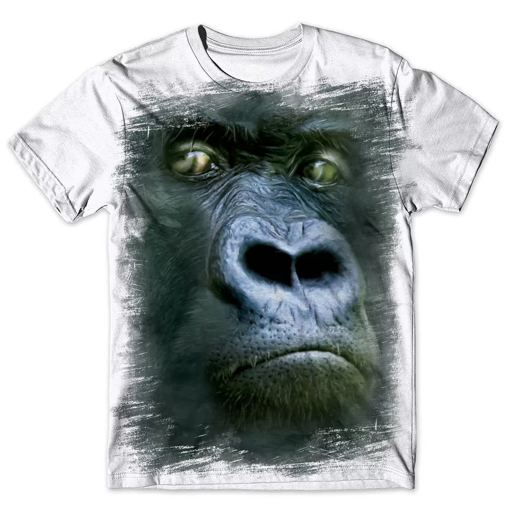 Camisa Camiseta Masculina 3d Macaco 8