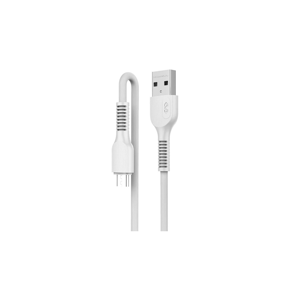 Cabo Micro Usb Miccell Pvc 1M Branco VQ-D88