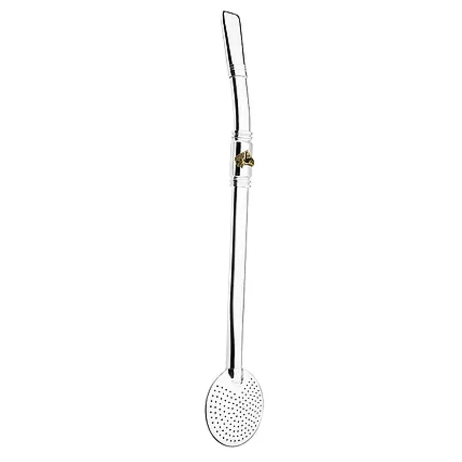 Bomba Chimarrão Mate Tererê 25cm Aço Inox Com Rosca Pingente – 780 Taumer