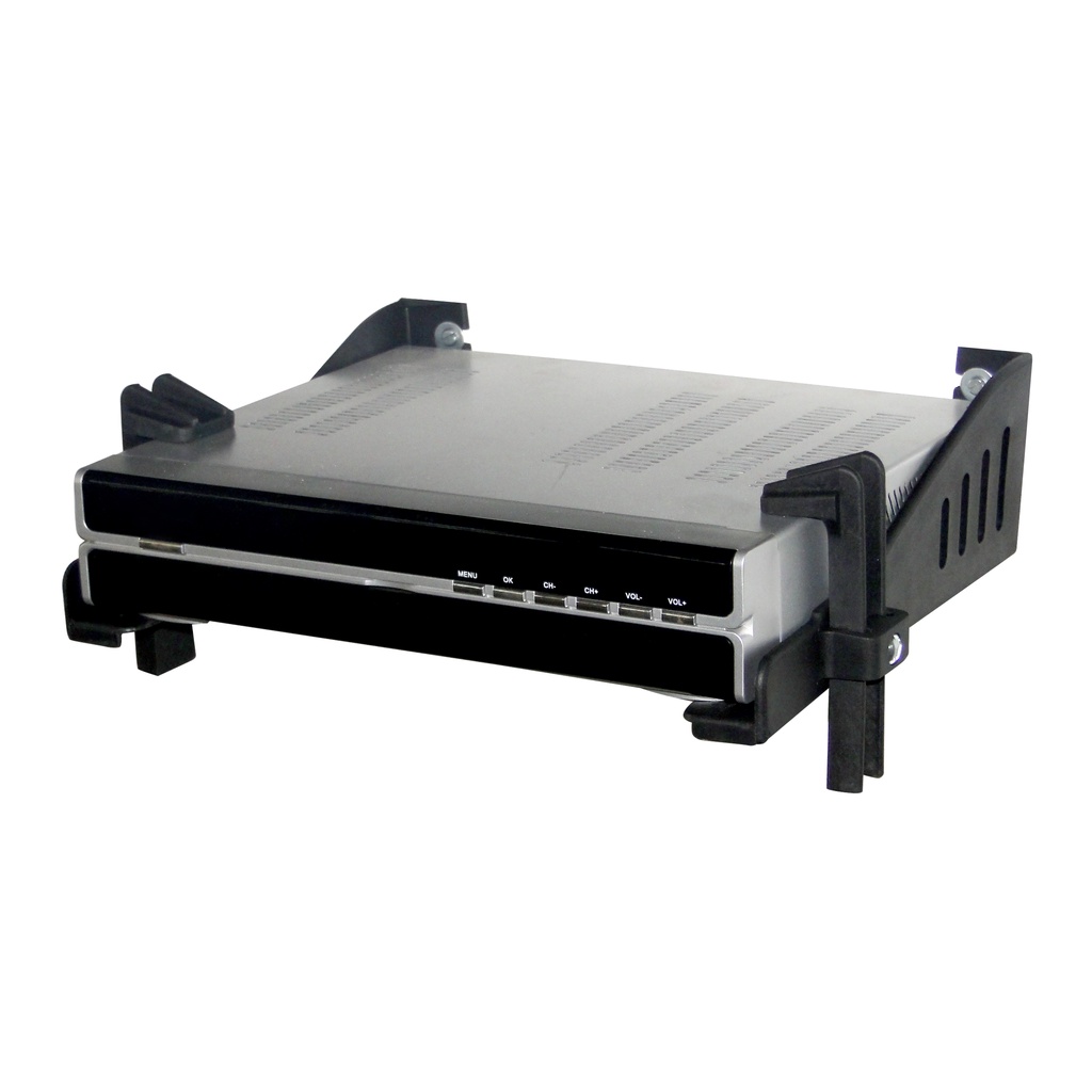 SUPORTE UNIVERSAL DE FERRO PARA ROTEADORES E RECEPTORES DE TV PARA PAREDE KIT COMPLETO COM PARAFUSOS