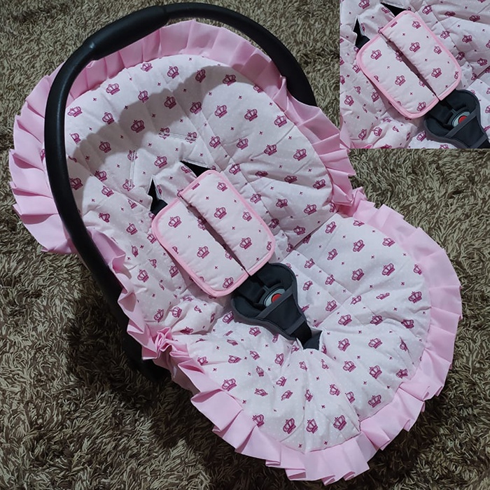 Capa Para Bebe Conforto Acolchoada Macia c/ Abertu