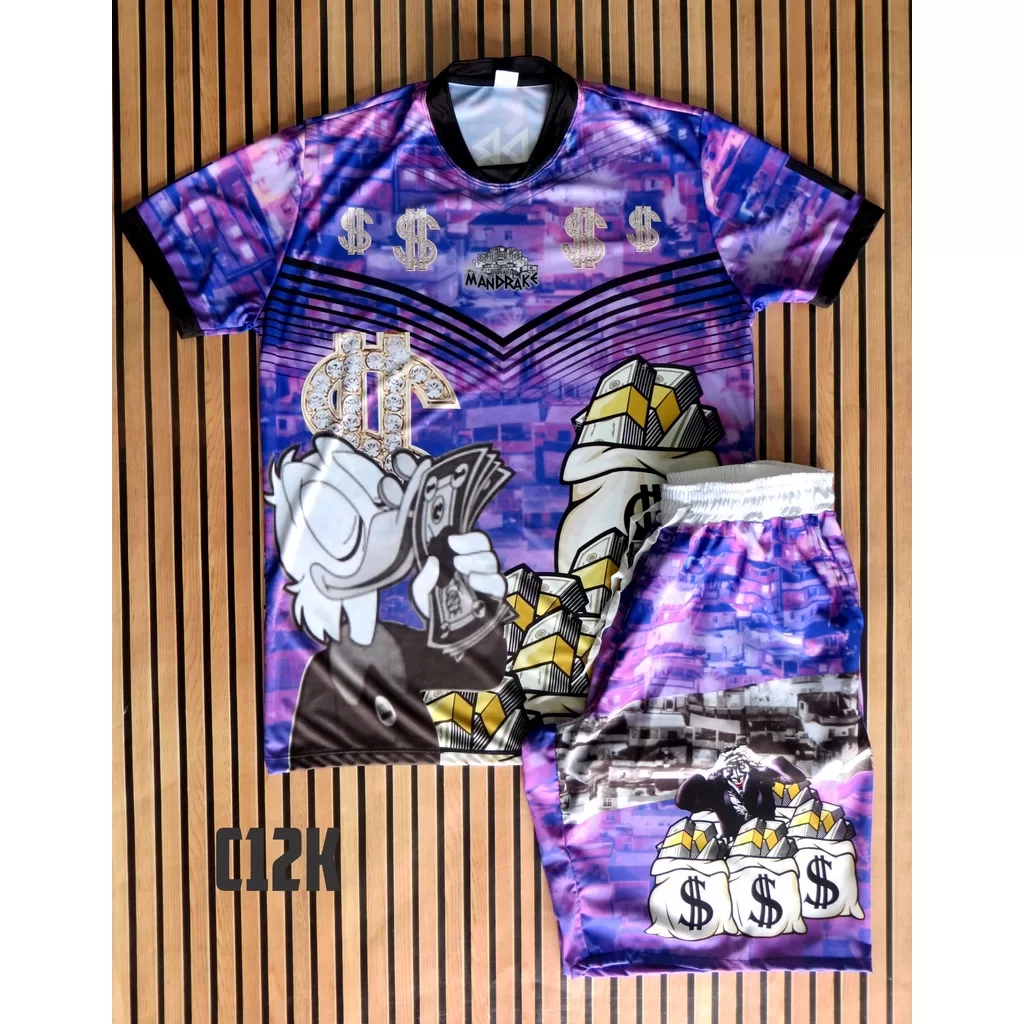 Kit Império Mandrake Cria de Quebrada Favela Camiseta + Bermuda Cod 11