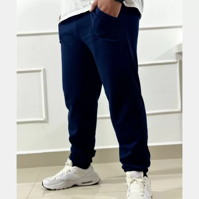 Calça Moletom Masculina Com Punho E Elastico Prom