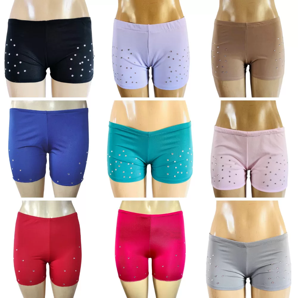 Dança Do Ventre Short Com Pontos De Luz Para Usar Em Baixo Da Saia – Envio Imediato – SHORTPL-U