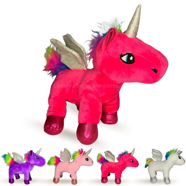 Unicórnio De Pelúcia Brinquedo Para Bebê Macio 