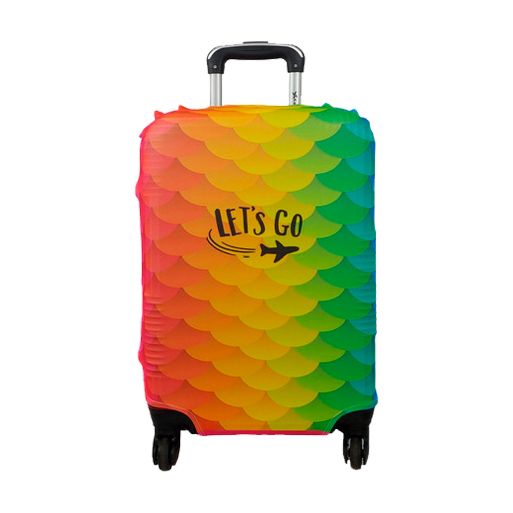 Capa para Mala Viagem Escamas Coloridas