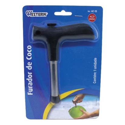 UTIL INOX – FURADOR / ABRIDOR DE COCO –