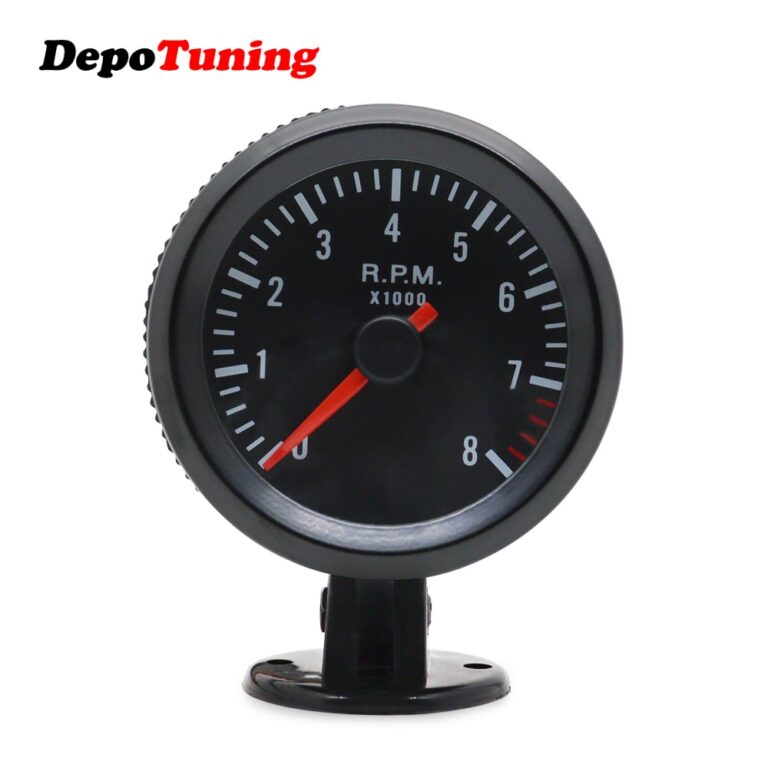 Tacho Gômetro/0-8000RPM Com 52mm LED Branco 12V P