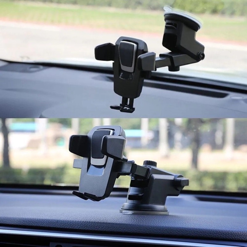 Suporte De Celular Para Carro Com Trava Automática Extensor 360 Graus