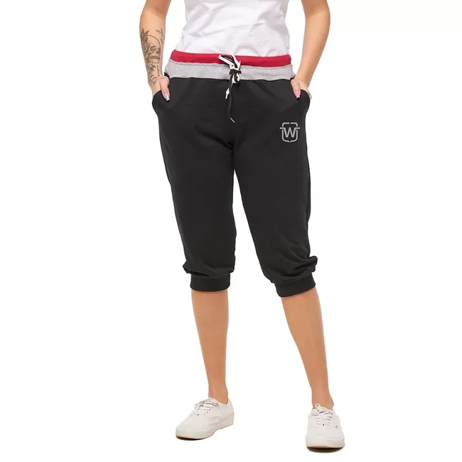 Bermuda Feminino De Moletom Skinny Saruel Sport WB