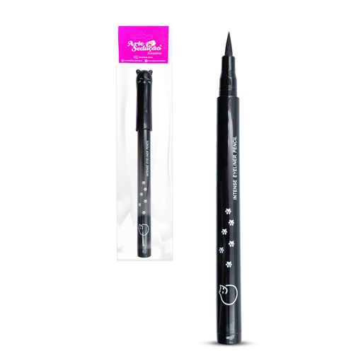 Caneta Lápis Delineadora Líquido Ultra Preto Par