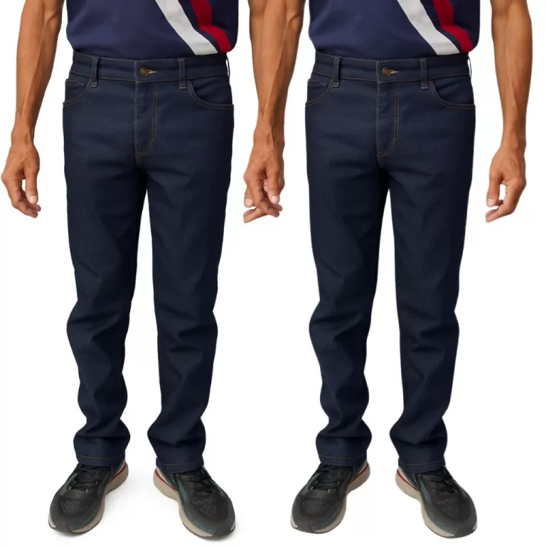 Kit 2 Calças Jeans Tradicional Básica Trabalho L