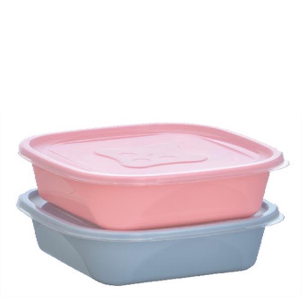KIT 2 PÇS ORGANIZA 1,2L QUAD NUDE