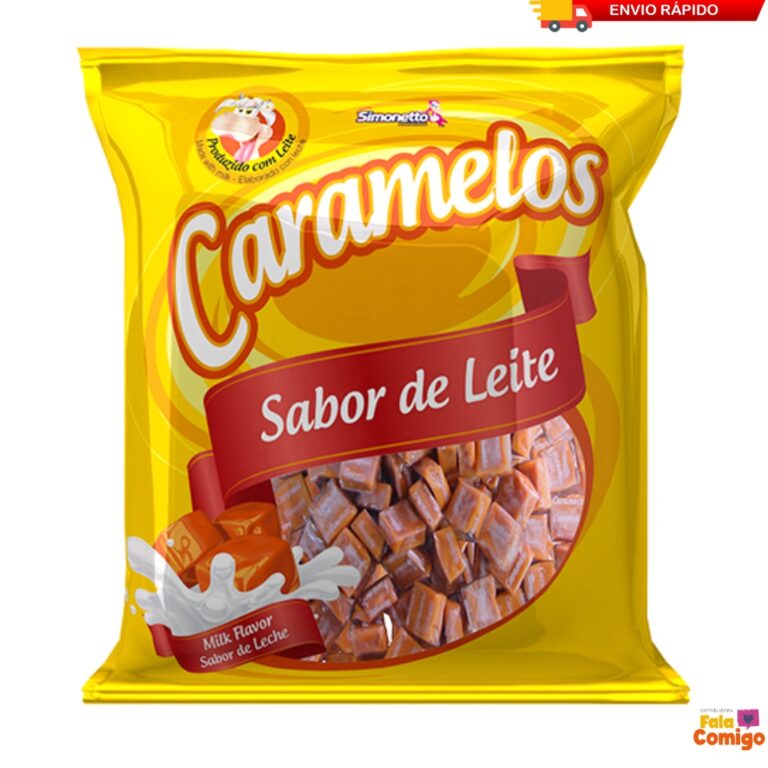 Pacote Bala Caramelo Leite 500g – Simonetto