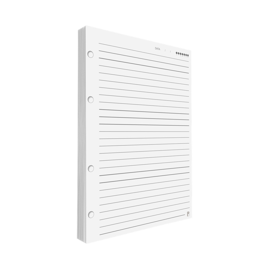 Refil Argolado Pautado 90g 80 folhas Universitário Colegial A5