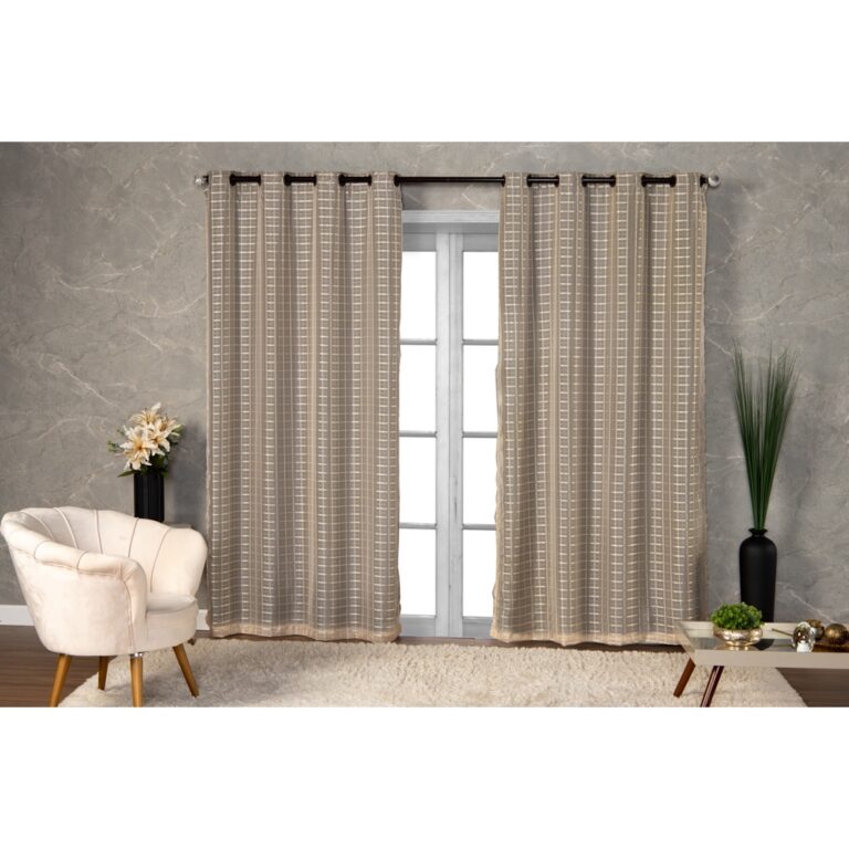 Cortina Com Blackout Prata 2,80 m x 2,30 m para Sa