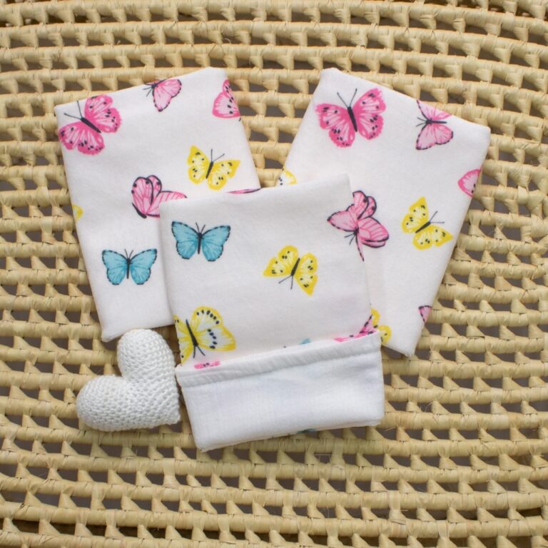 Fralda de Boca Dupla Face em Plush Estampado e Tec