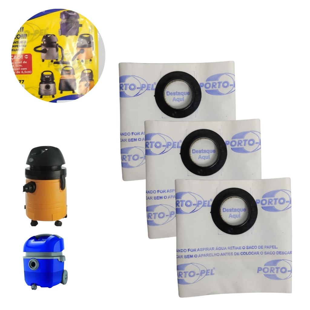 Sacos De Aspirador De Pó Com 3 Unidades
