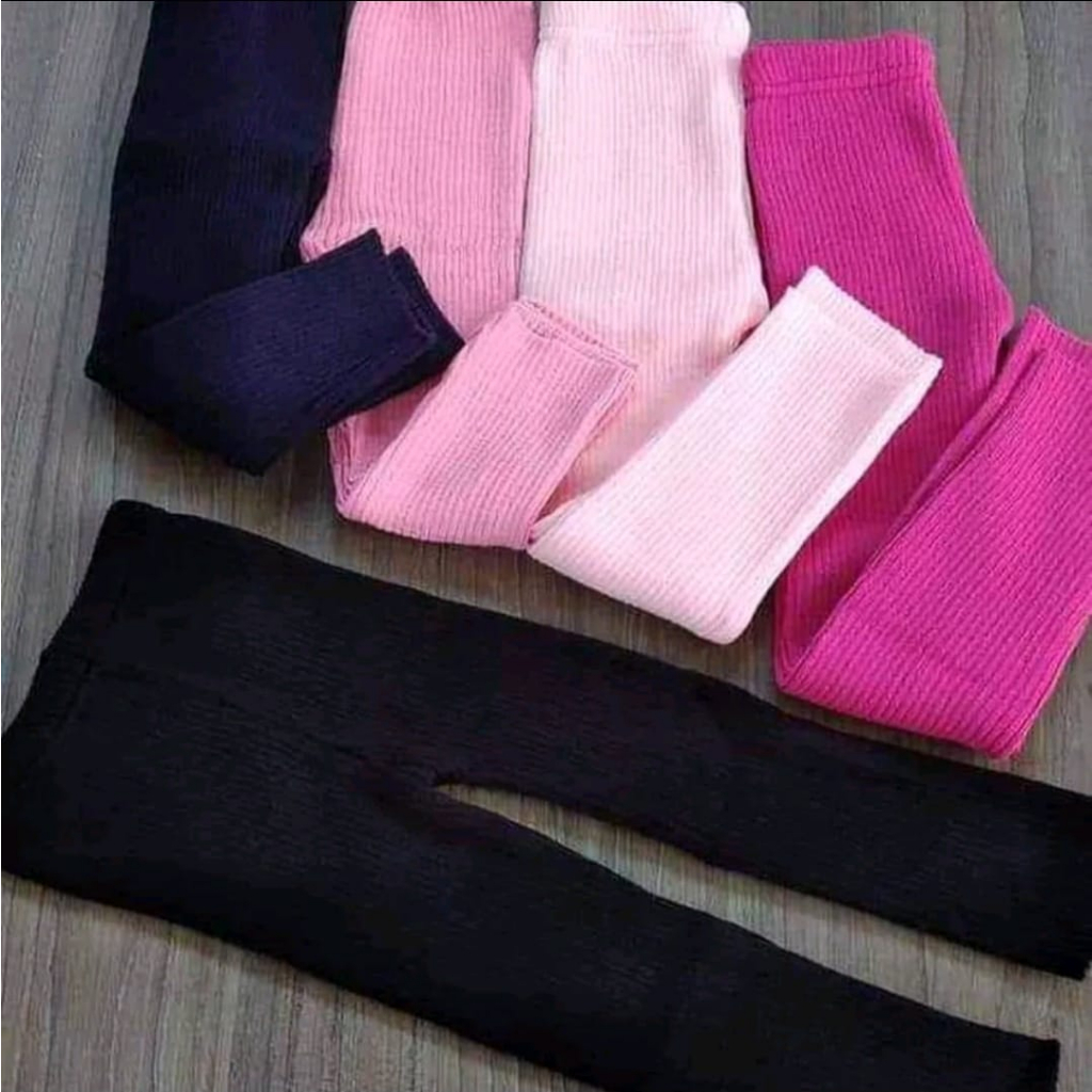 Calça Fusô de lã infantil canelada FEMININO E MASCULINO