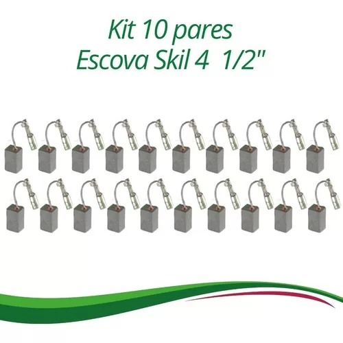 Escovas De Carvão P/ Esmerilhadeira Skil 4 1/2 &#