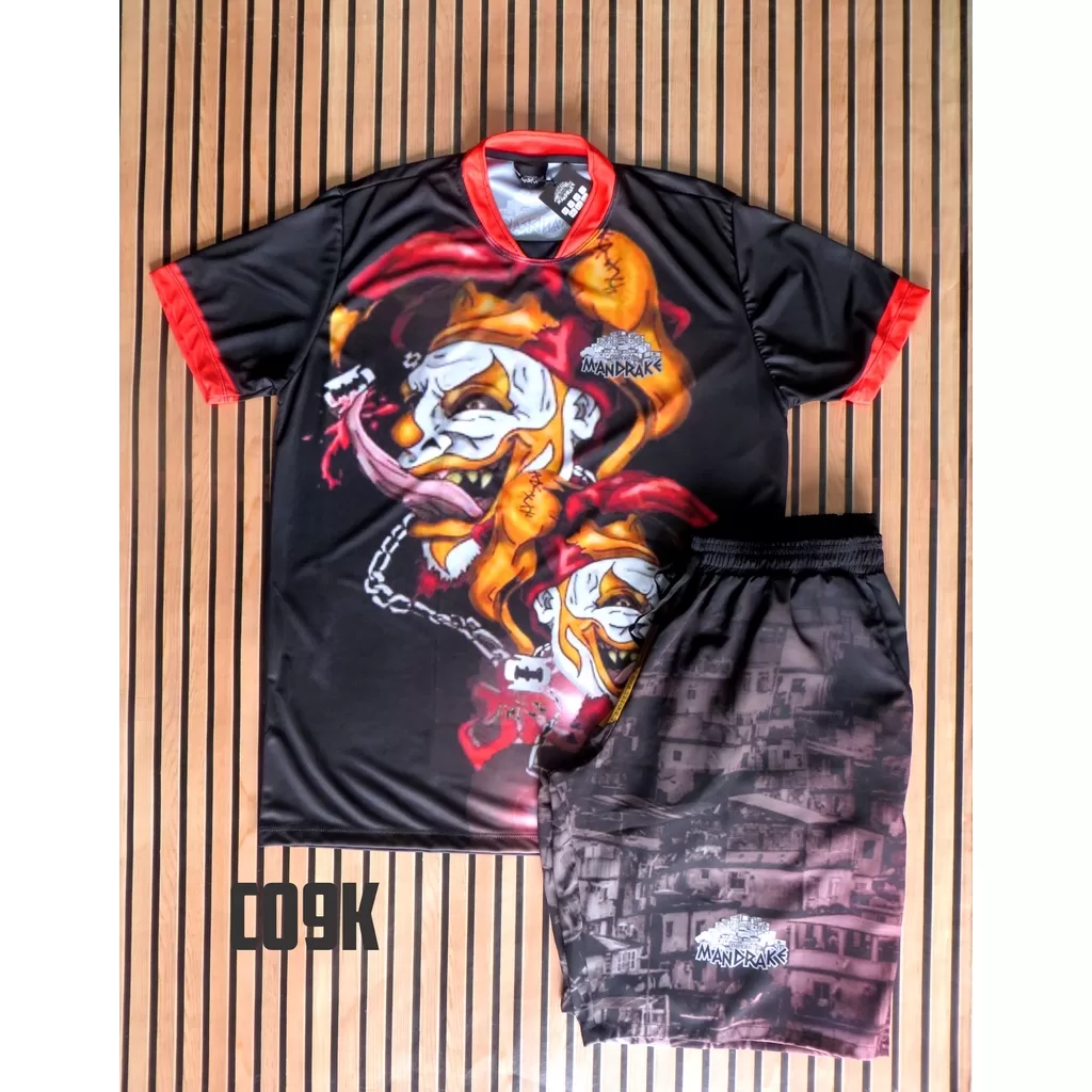 Kit Império Mandrake Cria de Quebrada Favela Camiseta + Bermuda Cod 09